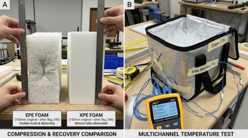 XPE Foam vs EPE: zergatik gelditzen den horma fresko bat lodi