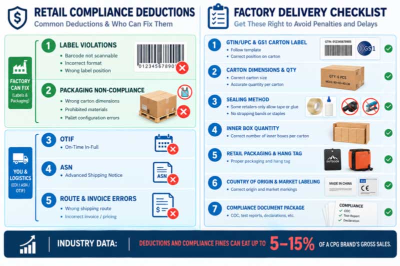 retail chargeback categories and which labelling and packaging requirements a cooler bag factory can satisfy at source retail chargeback categories and which labelling and packaging requirements a cooler bag factory can satisfy at source